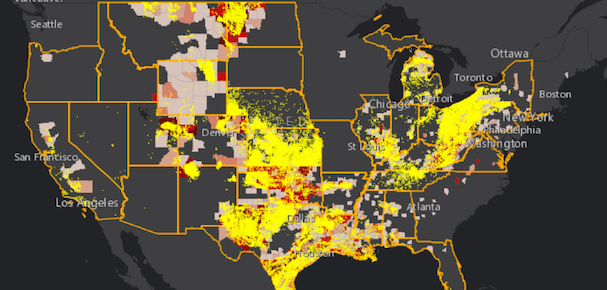 Oil and Gas Threat Map